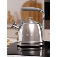 Smeg 2.3L Whistling Kettle, Cool Touch Handle, Stainless Steel