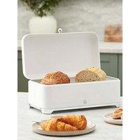 Swan Solace 16L Bread Bin With Lift Up Hinged Lid, White