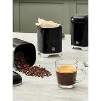 Swan Solace Set Of 3 Canisters For Tea, Coffee And Sugar, Black