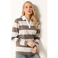 Long Tall Sally Tall Rugby Sweatshirt - Cream