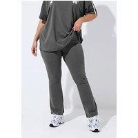Yours Curve Active Flared Legging - Grey