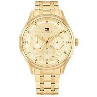Tommy Hilfiger Women'S Gold Dial Stainless Steel Bracelet Watch