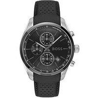 Boss Gents Boss Grand Prix 44 Leather Strap Watch