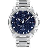 Tommy Hilfiger Men'S Blue Dial Stainless Steel Bracelet Watch