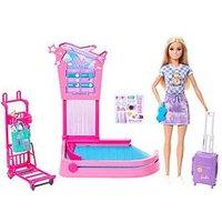 Barbie Family & Friends Barbie 'Malibu' Baggage Claim Travel Playset With Luggage & Accessories
