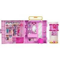 Barbie Deluxe Style Closet Playset With Spin & Style Dressing Room, Vanity Area, 4 Fashions And 20+ Pieces