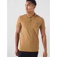 Lacoste Regular Fit Cotton Ottoman Polo Shirt - Brown