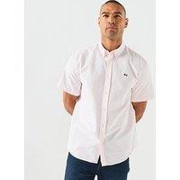 Lacoste Short Sleeve Oxford Shirt - Light Pink
