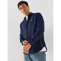 Lacoste Cotton Flannel Shirt - Navy