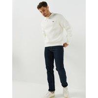 Lacoste Mens Relaxed Fit Made In France Premium Knitted Polo Shirt Shirt - White