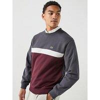 Lacoste Colour Block Crew Neck Sweat