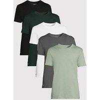 Lacoste 5 Pack Regular Fit Cotton T-Shirt