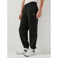 Lacoste Regular Fit Brushed Fleece Cuffed Joggers - Black