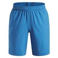 Under Armour Boys Moisture-Wicking Quick-Dry Drawcord Sports Shorts - Blue