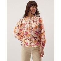 Monsoon Leila Floral Print Blouse - Ivory