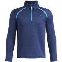 Under Armour Boys 1/4 Zip Stretch Armour Fleece Golf Midlayer - Navy