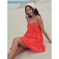 Roman Embellished Strappy Tiered Dress