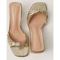 Monsoon Gwen Knot Mule - Gold