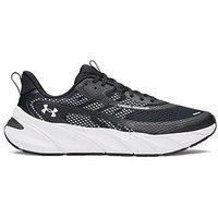 Under Armour Mens Cushioning Suede Overlays Lace-Up Trainers - Black