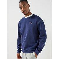 Under Armour Mens Training Rival Fleece Crew - Navy