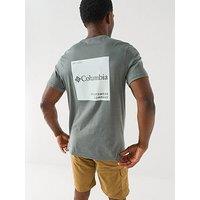 Columbia Mens Csc Logo Back Graphic T-Shirt - Green