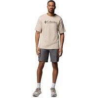 Columbia Men'S Heavyweight Logo Short Sleeve T Shirt - Beige