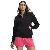 Under Armour Women'S Rival Fleece 1/2 Zip Sweatshirt - Black