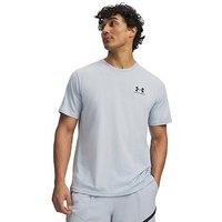Under Armour Men'S Left Chest Logo Short Sleeve T-Shirt - Blue Fog