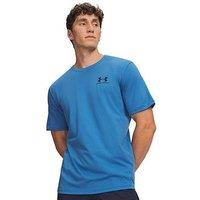 Under Armour Men'S Left Chest Logo Short Sleeve T-Shirt - Aegean Blue