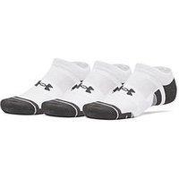 Under Armour Unisex Training Tech 3 Pack No Show Socks - White
