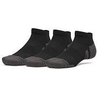 Under Armour Unisex 3 Pack Low Socks - Black