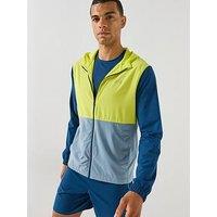 Under Armour Men'S Velociti Hooded Jacket - Blackout Navy / Flash Light / Reflective