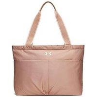 Under Armour Womens Water-Resistant Zip Top Phone Pocket Tote Bag - Beige