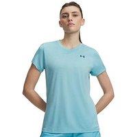 Under Armour Women'S Tech Twist Short Sleeve T-Shirt - Fresco Blue / Blackout Navy