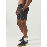 Under Armour Mens Vanish 6 Inch Side Pocket Woven Training Shorts - Black