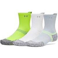 Under Armour Men'S 3 Pack Moisture-Wicking Cushioned Crew Socks