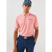 Under Armour Mens Golf Tech Polo - Pink
