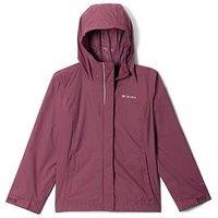 Columbia Girls Arcadia Ii Lightweight Hooded Shell Jacket - Pink