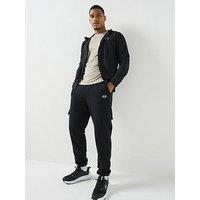 Under Armour Mens Rival Fleece Cargo Jogging Bottoms - Black
