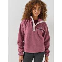 Columbia Womens Helvetia Ii Cropped 1/2 Snap Fleece - Purple