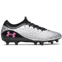 Under Armour Mens Magnetico Select 6 Firm Ground Football Boot - Metallic Silver