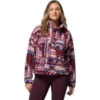 Columbia Womens Helvetia Ii High-Pile Half Snap Cropped Fleece - Purple