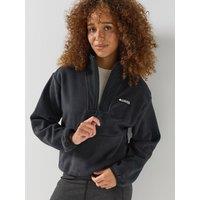 Columbia Womens Sequoia Grove Ii 1/2 Zip Fleece - Black