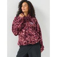 Columbia Womens Timber Meadow Printed 1/2 Zip Fleece - Purple