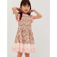 Monsoon Girls Summer Solstice Jersey Short Sleeve Dress