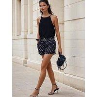 Religion Polka Dot Black Ash Shorts - Black