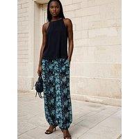 Religion Floral Prime Print Balloon Helena Trousers - Green