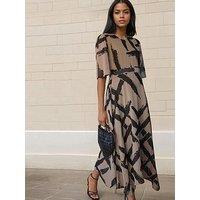 Religion Solstice Maxi Selvage Coco Dress - Brown