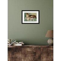Home Is Where The Cat Is Framed Art 30X40Cms