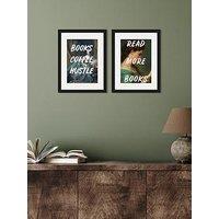 The Reading Ritual' Set Of 2 Framed Art 30X40Cms